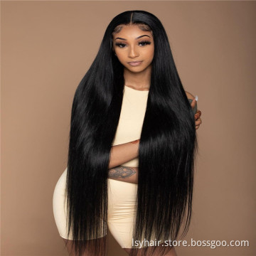 Lsy  Pre pluck hd lace wig human hair wigs,human hair lace front wigs for black women,brazilian hair hd lace frontal wig vendors